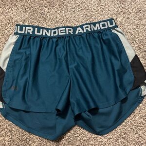Under Armour Women’s Teal and Gray Athletic Shorts